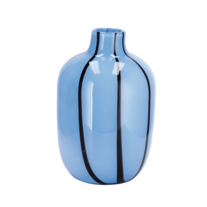 Vaza flori sticla albastra 16,5 x 26 cm