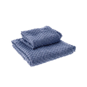 Set 2 prosoape baie bambac albastru 36 x 56 cm, 53 x 96 cm, 500 gr