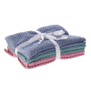 Set 6 prosoape baie bumbac multicolor  6 x 36 x 56 cm, 6 x 53 x 96 cm