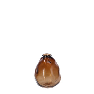 Vaza flori sticla ambra 16 x 20 cm