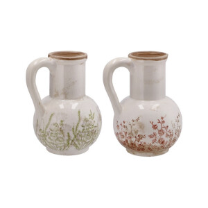 Set 2 vaze flori ceramica multicolora 19 x 16 x 23 cm