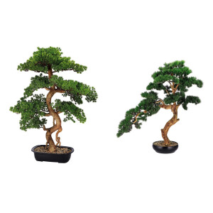 Set 2 Bonsai artificiali 32 x 23 x 88 cm