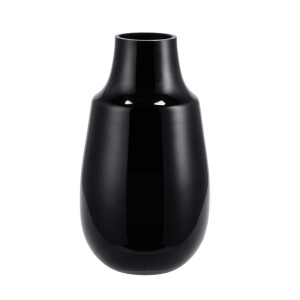 Vaza flori sticla neagra 14,5 x 27 cm