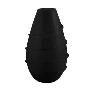 Vaza flori sticla neagra 15,5 x 28 cm