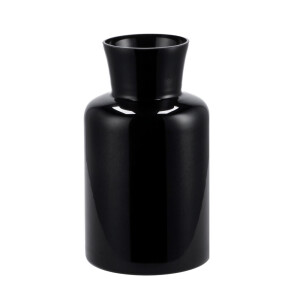 Vaza flori sticla neagra 15 x 26 cm