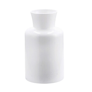 Vaza flori sticla alba 15 x 26 cm