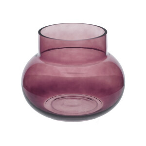 Vaza flori sticla violet 21 x 20 cm