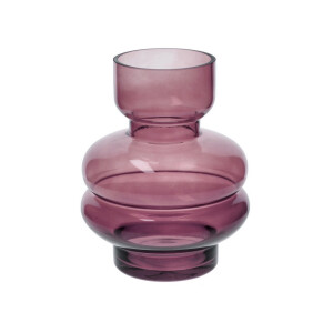 Vaza flori sticla violet 16 x 19 cm