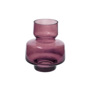 Vaze flori sticla violet 14 x 15 cm