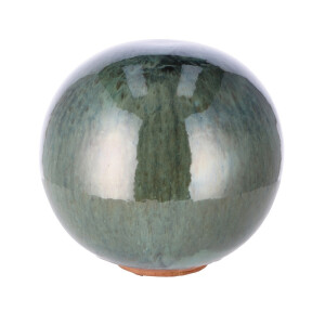 Sfera decorativa ceramica verde 30,5 cm