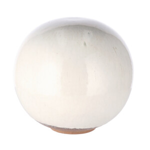Sfera decorativa ceramica alba 30,5 cm