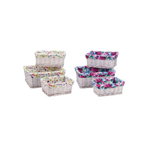 Set 6 cosuri depozitare 27,5 x 19 x 11,5 cm, 32 x 23,5 x 14 cm, 38 x 28 x 16,5 cm