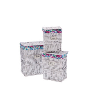 Set 3 cosuri rufe Jiaume 32 x 20,5 x 39,5, 39 x 28 x 44,5, 46 x 34,5 x 56 cm