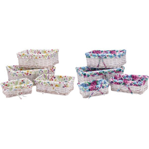 Set 8 cosuri depozitare 26 x 18 x 9, 32 x 21 x 12, 39 x 26 x 15, 36 x 31 x 17 cm