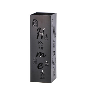 Suport umbrele metal negru Home 15,5 x 15,5 x 49 cm