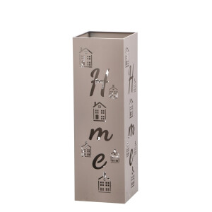 Suport umbrele metal maro taupe Home 15,5 x 15,5 x 49 cm