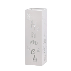 Suport umbrele metal alb Home 15,5 x 15,5 x 49 cm