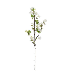 Set 12 crengute Par artificial alb verde 20x20x94h