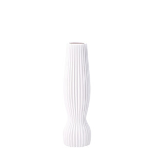 Vaza flori ceramica alba 16 x 56 cm