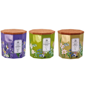 Set 3 lumanari parfumate in borcan sticla 12 x 12 cm