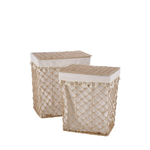 Set 2 cosuri rufe natur maro 40 x 30 x 46, 45 x 35 x 51 cm