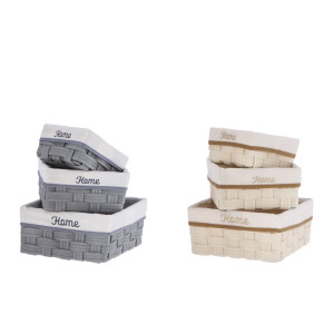 Set 6 cosuri depozitare 20 x 20 x 10,5, 25 x 25 x 12, 30 x 30 x 14 cm