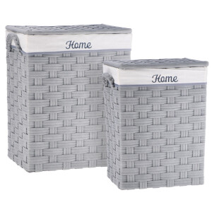 Set 2 cosuri rufe gri crem  38 x 28 x 50, 45 x 33 x 56 cm