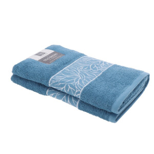 Prosop baie bumbac albastru marin 90 x 140 cm