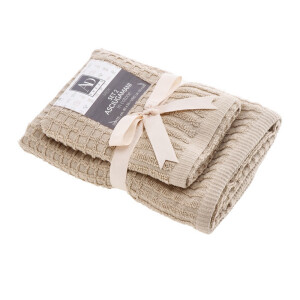 Set 2 prosoape baie bumbac bej 40 x 55 cm, 55 x 100 cm
