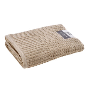 Prosop baie bumbac bej 90 x 140 cm