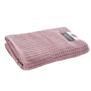 Prosop baie bumbac roz Midy 90 x 140 cm