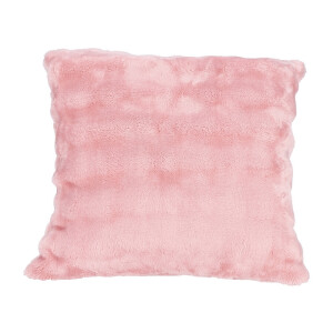 Perna decorativa textil roz 45 x 45 cm