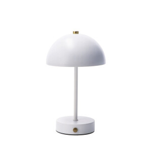 Veioza control tactil fier alb 15 x 24 cm