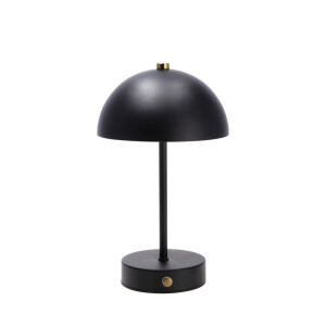 Veioza control tactil fier negru 15 x 24 cm