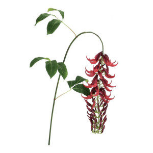 Set 6 flori artificiale verzi rosii Kaylin 142 h 