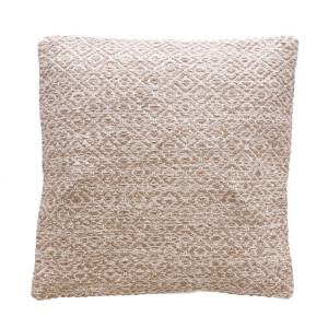 Perna decorativa bumbac maro alb Jordi 60 x 60 cm