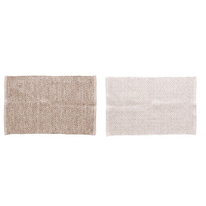 Set 2 covorase bumbac maro crem Jordi 60 x 120 cm