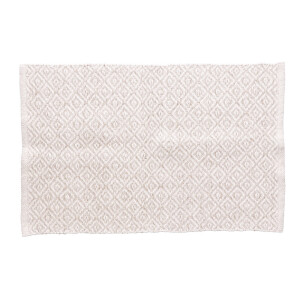 Covoras bumbac crem alb Jordi 60 x 120 cm