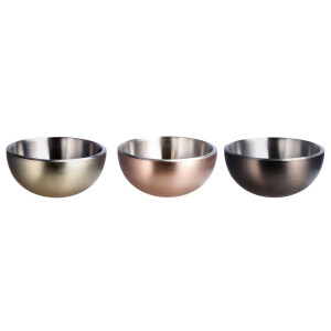 Set 3 boluri decorative metal multicolor 42 x 20 cm