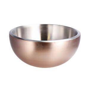 Bol decorativ otel auriu rose 42 x 20 cm