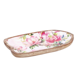 Platou servire lemn multicolor Iole 35 x 20 x 4 cm