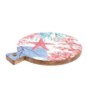Platou servire lemn multicolor Maela 39 x 29 x 2,5 cm