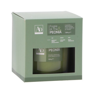 Lumanare parfumata aroma Frunze de Bujori 15 x 14,5 cm