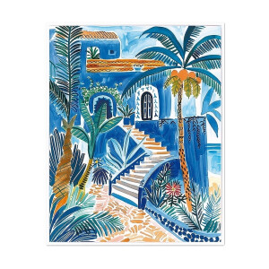 Tablou decorativ oleografie pe panza Peisaj II 40 x 50 cm