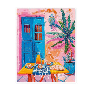 Tablou decorativ oleografie pe panza Peisaj IIII 40 x 50 cm