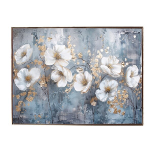 Tablou decorativ oleografie pe panza Flowers II 45 x 60 cm