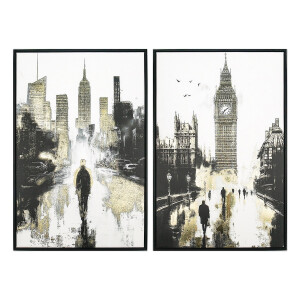 Set 2 tablouri decorative canvas City 60 x 90 cm