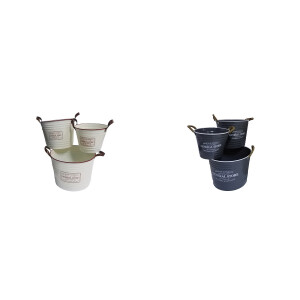 Set 6 ghivece flori 30,5 x 23, 36,5 x 28, 41 x 30,5 cm