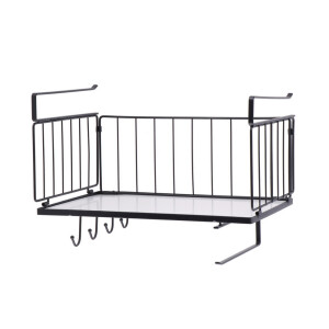 Etajera suspendabila fier negru 36 x 24 x 25,5 cm