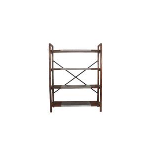 Raft pardoseala lemn fier 121 x 40,5 x 160 cm